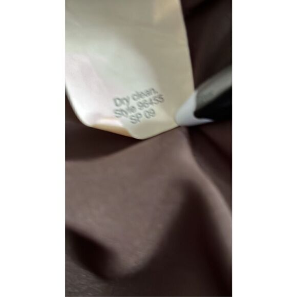 J. CREW 100% Silk Dress Size 4P Petite Chocolate Brown Surplice Midi Lined - Picture 7 of 8